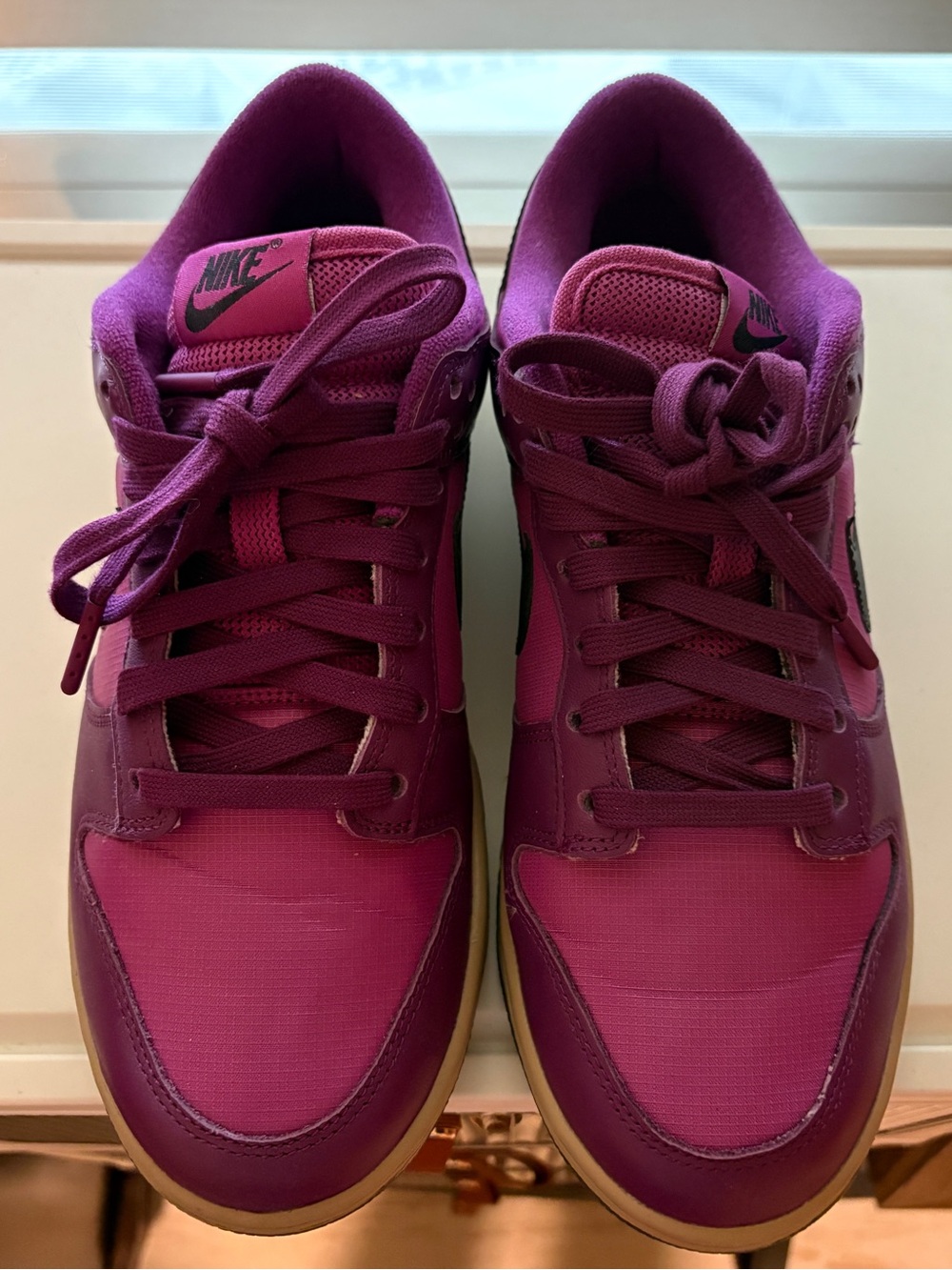 Nike Women's Purple and Pink Low-Top Sneakers